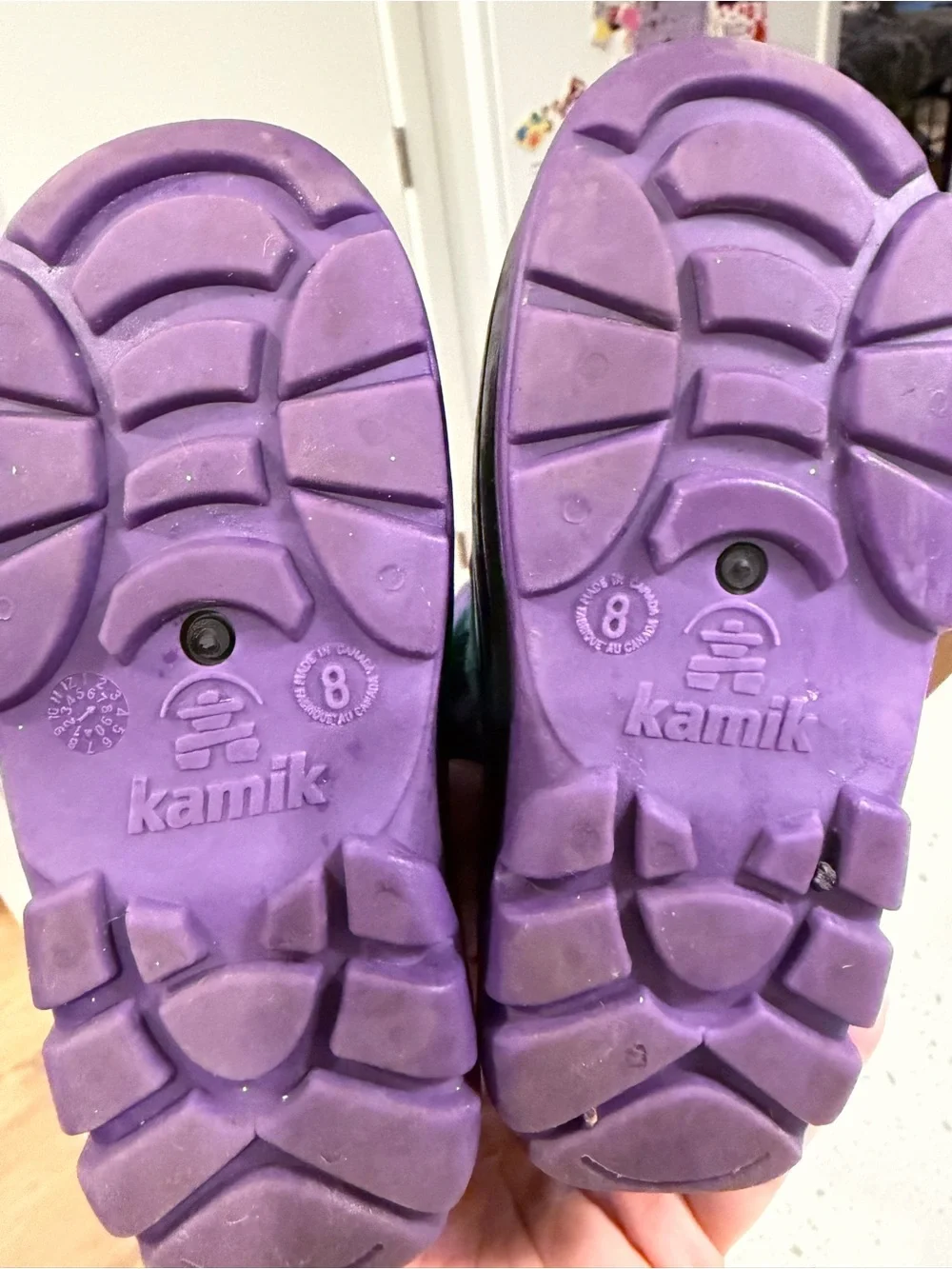 Kamik Kids Purple and Teal Winter Snow Boots